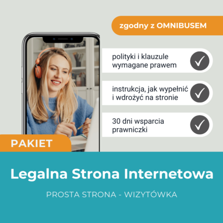 PAKIET Legalna Strona internetowa WIZYTÓWKA